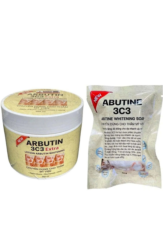 ABUTINE 3C3 مجموعة صابون وكريم التبييض من أبوتين