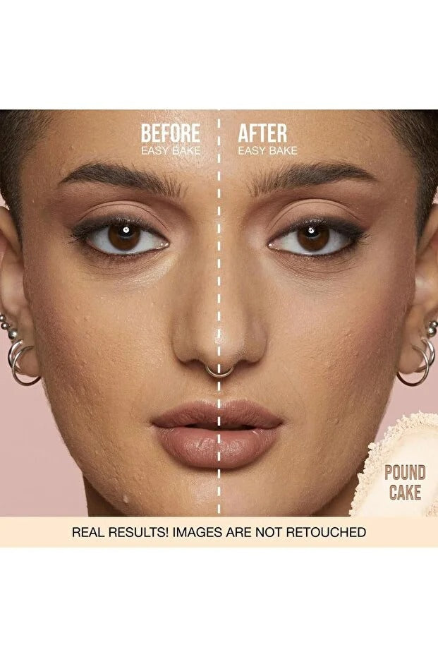 Huda Beauty بودرة إيزي بيك السائبة لتثبيت المكياج ميني -Pound Cake