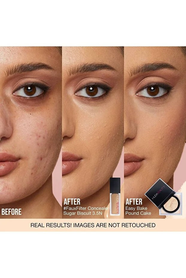 Huda Beauty بودرة إيزي بيك السائبة لتثبيت المكياج ميني -Pound Cake